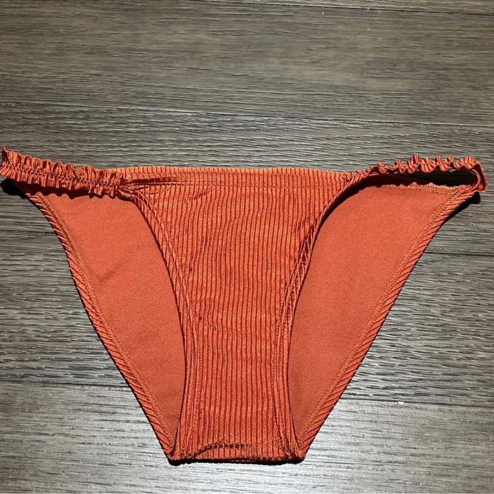 Bikini High Leg Cheeky Swimsuit Bathing Suit Bottom Orange Size X-Small 00 NWT
